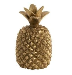 Ananas Résine Dorée Narsh - Lot De 4
