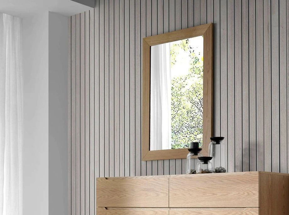 Miroir Mural Bois Plaqué Chêne Zooka 4 Miroir Mural Bois Plaqué Chêne Zooka – Image 2