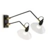 Applique Murale 2 Branches Métal Noir Lami H 30 Cm -Philips Boutique applique murale 2 branches metal noir lami h 30 cm 8435471827405 239896