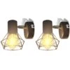 Applique Murale 2 Pcs Style Industriel Noir Avec Ampoule LED 2 Applique Murale 2 Pcs Style Industriel Noir Avec Ampoule LED -Philips Boutique applique murale 2 pcs style industriel noir avec ampoule led 3666722203937 1164603