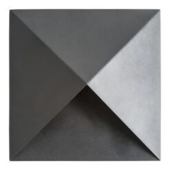 Applique Murale Art Déco Métal Noir Mate Moka