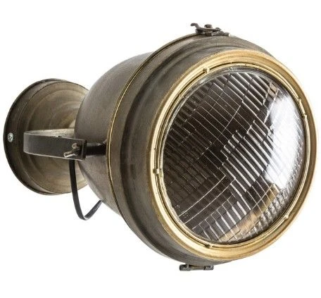 Applique Murale Industrielle Métal Gris Et Doré Jojo 4 Applique Murale Industrielle Métal Gris Et Doré Jojo – Image 2