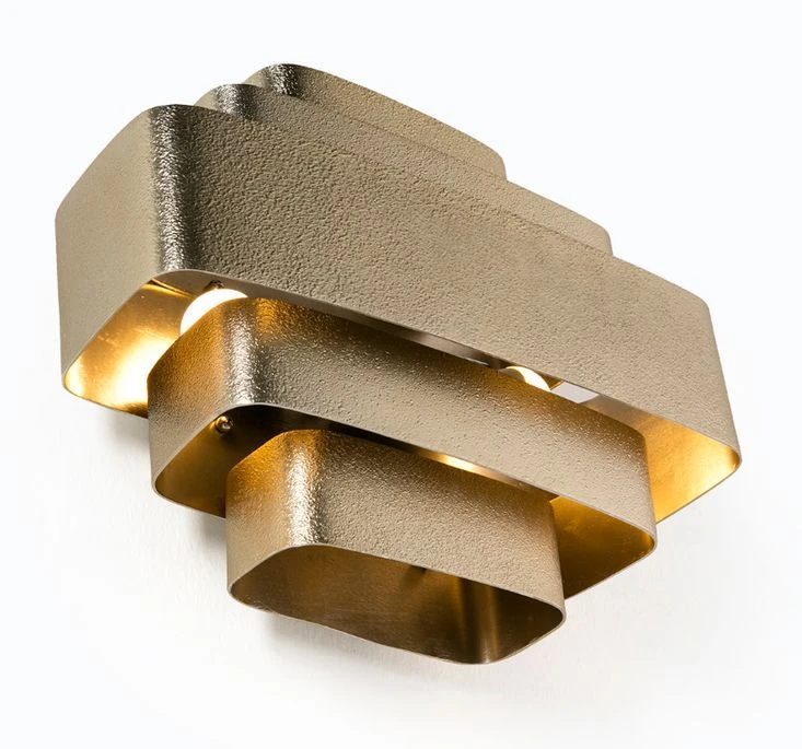 Applique Murale Métal Doré Aura H 29 Cm 4 Applique Murale Métal Doré Aura H 29 Cm – Image 2