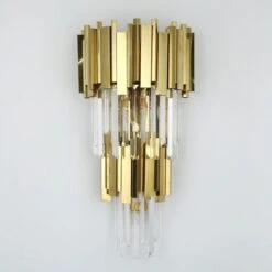 Applique Murale Métal Doré Doriam H 60 Cm