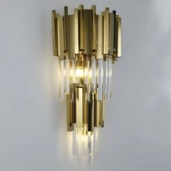 Applique Murale Métal Doré Doriam H 60 Cm -Philips Boutique applique murale metal dore matador h 60 cm 3327480055069 557863