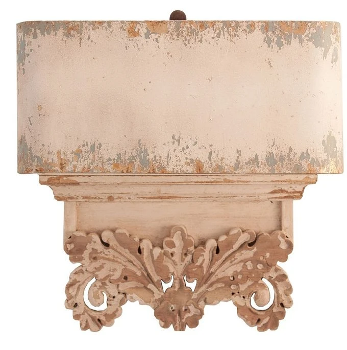 Applique Murale Métal Et Pin Massif Clair Vieilli Laura - Lot De 2 3 Applique Murale Métal Et Pin Massif Clair Vieilli Laura - Lot De 2