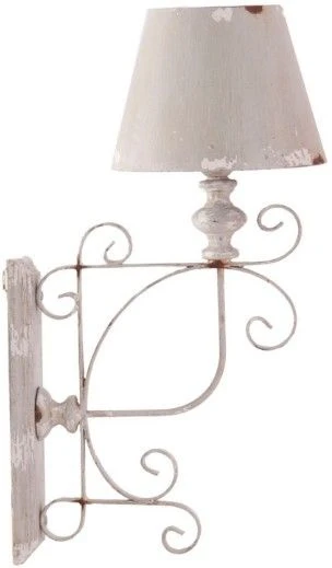 Applique Murale Pin Massif Et Métal Blanc Cassé Linda 3 Applique Murale Pin Massif Et Métal Blanc Cassé Linda