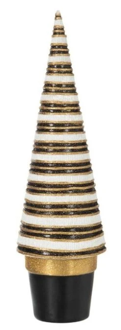 Arbre Moderne Résine Noire Et Dorée Ysarg 2