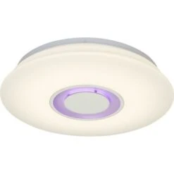 BRILLIANT Plafonnier LED Bluetooth Donata - Haut Parleur - Ø36 Cm - Blanc -Philips Boutique brilliant plafonnier led bluetooth donata haut parleur 36 cm blanc 4004353258930 534849