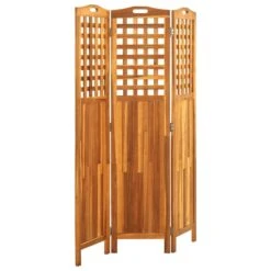 Cloison De Séparation 3 Panneaux 121x2x170 Cm Bois D'acacia -Philips Boutique cloison de separation 3 panneaux 121x2x170 cm bois d acacia 3666722357784 941069