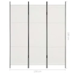Cloison De Séparation 3 Panneaux Blanc 150x180 Cm -Philips Boutique cloison de separation 3 panneaux blanc 150x180 cm 8719883581057 1277921