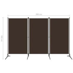 Cloison De Séparation 3 Panneaux Marron 260x180 Cm -Philips Boutique cloison de separation 3 panneaux marron 260x180 cm 3666722632980 1013914
