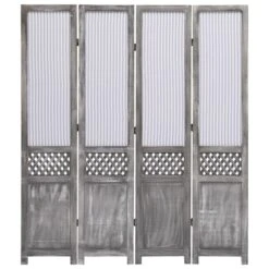 Cloison De Séparation 4 Panneaux Gris 140x165 Cm Tissu 2 -Philips Boutique cloison de separation 4 panneaux gris 140x165 cm tissu 8719883669847 627517