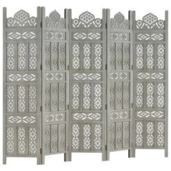 Cloison De Séparation 5 Panneaux Gris 200x165 Cm Bois Manguier 2 20 Cloison De Séparation 5 Panneaux Gris 200x165 Cm Bois Manguier 2 -Philips Boutique cloison de separation 5 panneaux gris 200x165 cm bois manguier 3666722496230 631739