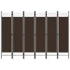 Cloison De Séparation 6 Panneaux Marron 240x180 Cm 1 Cloison De Séparation 6 Panneaux Marron 240x180 Cm -Philips Boutique cloison de separation 6 panneaux marron 240x180 cm 3666722349505 951261