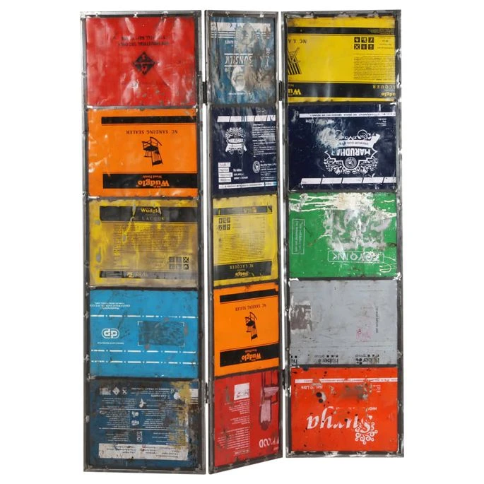 Cloison De Séparation Multicolore 45x17x167 Cm Fer 3 Cloison De Séparation Multicolore 45x17x167 Cm Fer