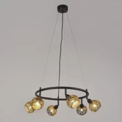 COREP Suspension En Métal Dalila - H 30 Cm - 33 W - Noir Sablé Et Laiton -Philips Boutique corep suspension en metal dalila h 30 cm 33 w noir sable et laiton 3188000755063 566488