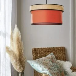 COREP Suspension Tambour Effet Vague - Percale - H 21 X Ø 46 Cm - Tomette - Made In France -Philips Boutique corep suspension tambour effet vague percale h 21 x 46 cm tomette made in france 3188000761385 737777