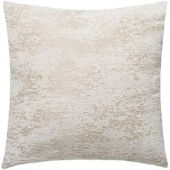 Coussin Avec Effet Brosse En Tissu Doré - 40 Cm - Beige
