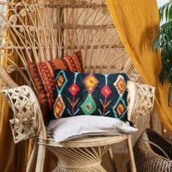 Coussin Berbere Color - 30 X 50 Cm - Bleu -Philips Boutique coussin berbere color 30 x 50 cm bleu 3218113051223 513030