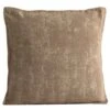 Coussin Carré Coton Et Polyester Marron Chris