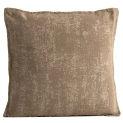 Coussin Carré Coton Et Polyester Marron Chris