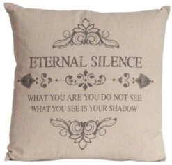 Coussin Carré Provençal Lin Et Polyester écru Lorna