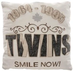 Coussin Carré Vintage Chiné Et Polyester écru Lassie