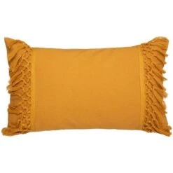 Coussin Coton Macra - 30 X 50 Cm - Ocre