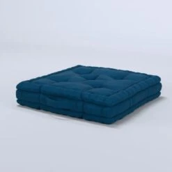 Coussin De Sol 100% Coton 40x40x9 Cm BLEU CANARD -Philips Boutique coussin de sol 100 coton 40x40x9 cm bleu canard 3700301136916 456117