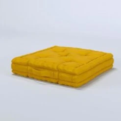 Coussin De Sol 100% Coton 40x40x9 Cm MOUTARDE -Philips Boutique coussin de sol 100 coton 40x40x9 cm moutarde 3700301136909 456121