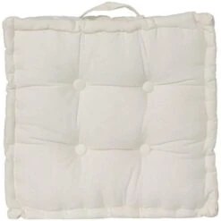 Coussin De Sol - 40 X 40 X 8 Cm - Ivoire