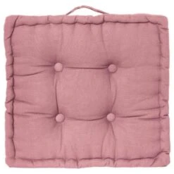 Coussin De Sol - 40 X 40 X 8 Cm - Rose