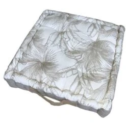 Coussin De Sol Banana - Coton - 45 X 45 X 10 Cm - Gris