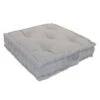 Coussin De Sol Grand Format 100% Coton 60x60x15cm GRIS CLAIR