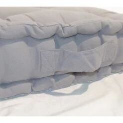 Coussin De Sol Grand Format 100% Coton 60x60x15cm GRIS CLAIR -Philips Boutique coussin de sol grand format 100 coton 60x60x15cm gris clair 3700301140739 889701