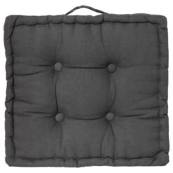 Coussin De Sol Karlos - 40 X 40 Cm - Gris Foncé