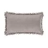 Coussin Déhoussable Avec Contour Frange - 30 X 50 Cm - Gris Clair -Philips Boutique coussin dehoussable avec contour frange 30 x 50 cm gris clair 3560238658437 513213