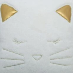 Coussin Fake Fur Chat 100% Polyester - Blanc -Philips Boutique coussin fake fur chat 100 polyester blanc 3560238650639 731057