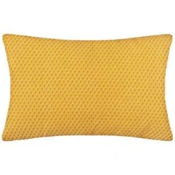 Coussin Motif Otto - 30 X 50 Cm - Jaune Ocre