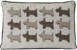 Coussin Rectangulaire Shabby Chic Coton Et Polyester écru Danny