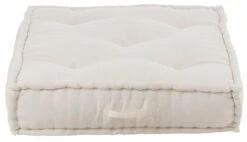 Coussin Siège Plat Coton Blanc Cicile 80 X 80 X 20 Cm -Philips Boutique coussin siege plat coton blanc cicile 80 x 80 x 20 cm 5400924229276 1337876