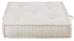 Coussin Siège Plat Coton Blanc Cicile 80 X 80 X 20 Cm -Philips Boutique coussin siege plat coton blanc cicile 80 x 80 x 20 cm 5400924229276 1337877