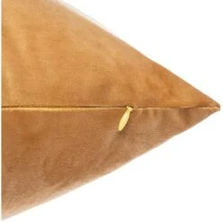 Coussin Velours Brodé Slow Polyester - 50x50 Cm - Ocre -Philips Boutique coussin velours brode slow polyester 50x50 cm ocre 3560238695111 762420