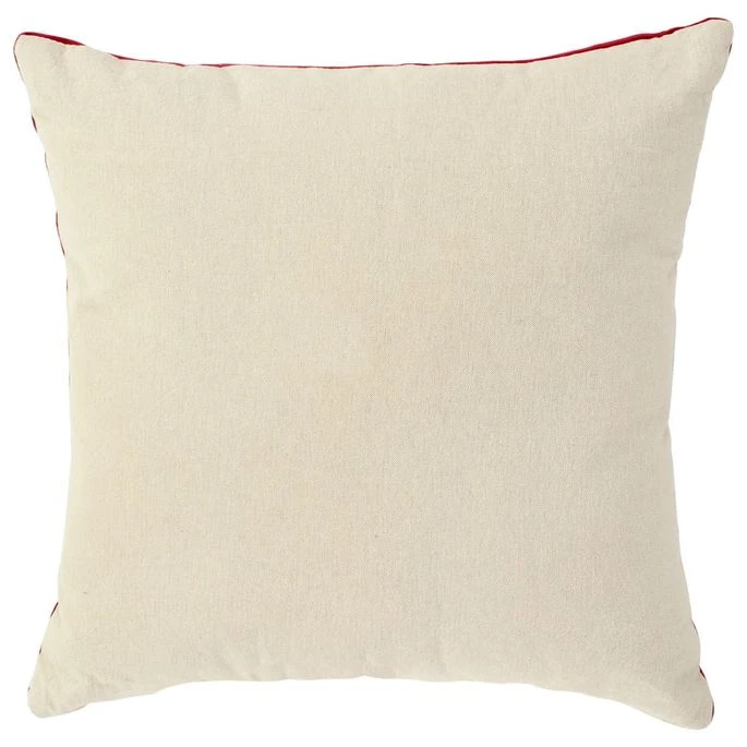 Coussins En Velours De Coton 2 Pcs 45 X 45 Cm Rouge 4 Coussins En Velours De Coton 2 Pcs 45 X 45 Cm Rouge – Image 2