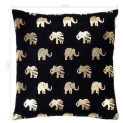 Coussins Imprimés à Film 2 Pcs Noir Et Doré 40x40 Cm Coton 2 -Philips Boutique coussins imprimes a film 2 pcs noir et dore 40x40 cm coton 8719883866413 1278433