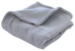 Couverture Microfibre Microlon Gris Doux Nid