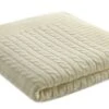 Couverture Tricot Coton Ecru Torsades Doux Nid -Philips Boutique couverture tricot coton ecru torsades doux nid 3120760067529 56935