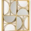 Décor Mural Carré Miroir Et Métal Doré Kaïra L 50 X H 50 X P 2 Cm -Philips Boutique decor mural carre miroir et metal dore 8435471830825 322739