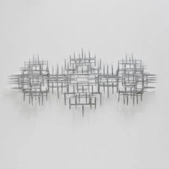 Décor Mural Métal Argenté Cassia L 120 X H 60 X P 6 Cm